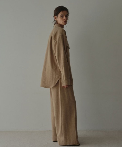 ETRE TOKYO（エトレトウキョウ） ブラウス シャツ ウールツイル