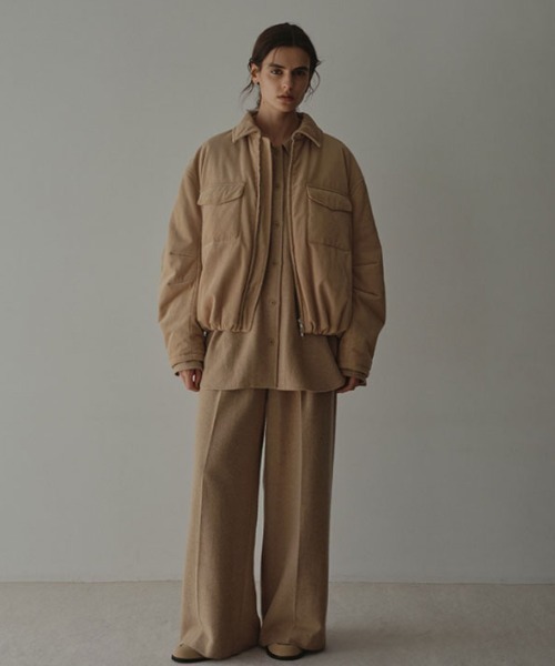 ETRE TOKYO（エトレトウキョウ） ブラウス シャツ ウールツイル