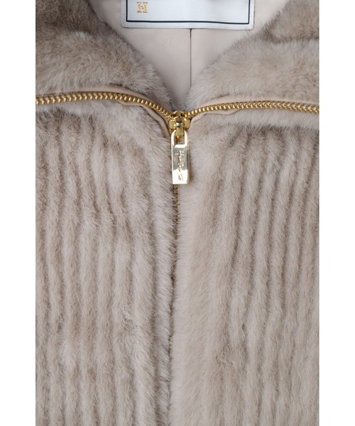 Her lip to ブルゾン アウター Twila Faux Fur Zip Jacket レディース