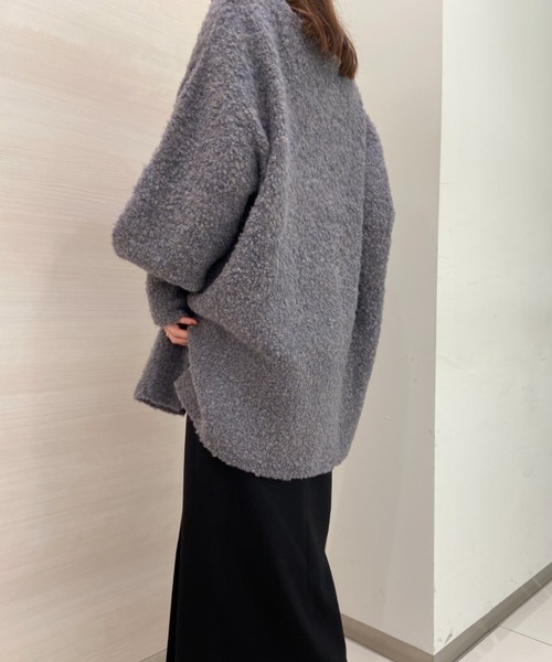 「solleim」 長袖ニット M グレー レディース_画像4