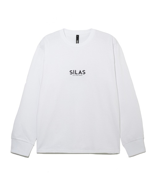 「SILAS」 長袖Tシャツ M ホワイト メンズ_画像4