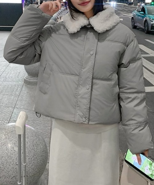 CELENA BEATS ダウンコート ダウンジャケット ムートンカラー ショート