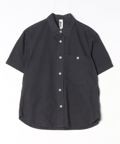 MHL.（エムエイチエル） 半袖シャツ SMALL ブラック メンズ : ZOZOTOWN 