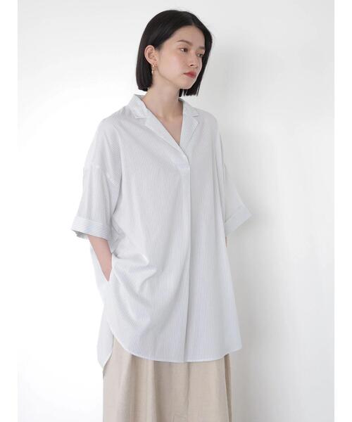 「AMERICAN HOLIC」 7分袖ブラウス M ブルー系その他4 レディース_画像6