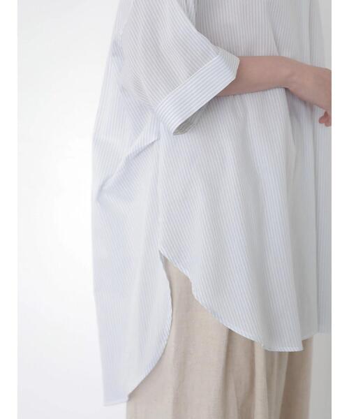「AMERICAN HOLIC」 7分袖ブラウス M ブルー系その他4 レディース_画像8