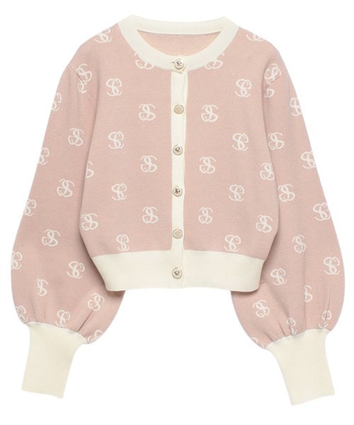 EIMY GOLF esモノグラムカーディガン グリーン EIMY GOLF esモノグラムカーディガン グリーン EIMY GOLFのes