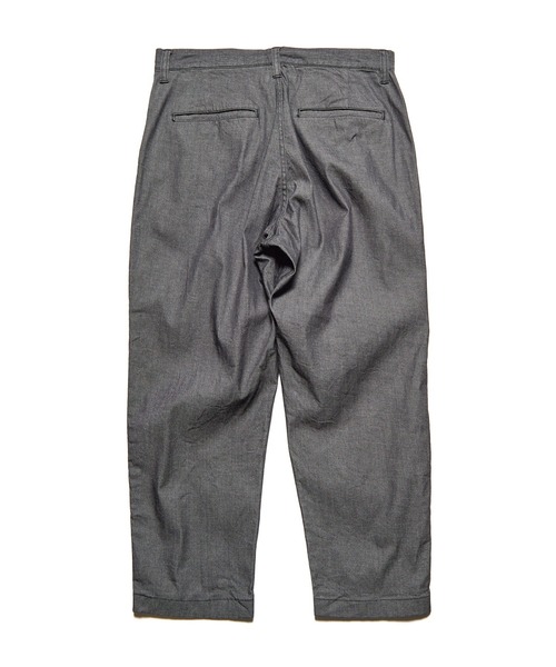 ワイドパンツ ジーンズ STRETCH DENIM TAPERED CROPPED PANTS メンズ レディースの画像