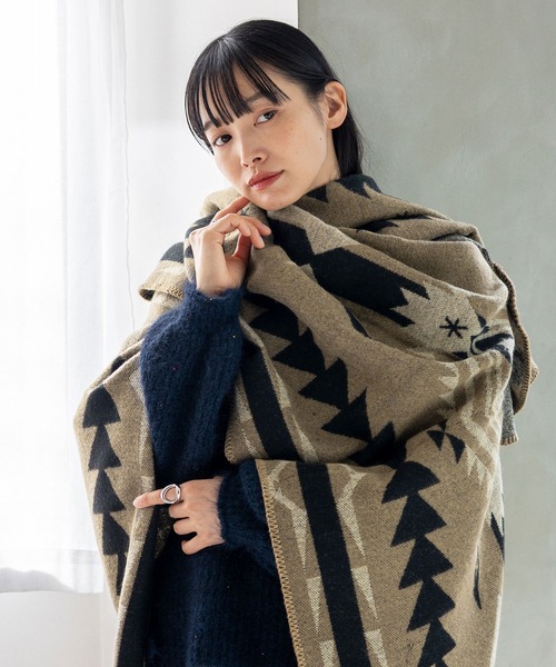 VitaFelice（ヴィータフェリーチェ） ポンチョ ブランケット風ポンチョ