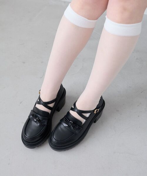 MAJESTIC LEGON（マジェスティックレゴン） ローファー 取り外しリボン