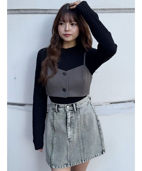 MURUA ニット MURUA（ムルーア） ニット セーター ウェーブニット レディース