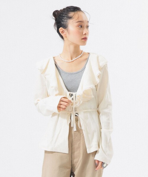 BEAMS BOY（ビームス ボーイ） カーディガン 「5/7再値下げ」ラッフル 