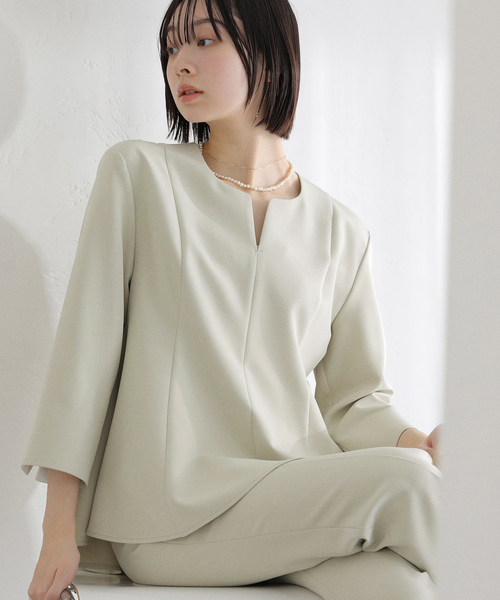 La TOTALITE（ラ トータリテ） ブラウス シャツ 「洗える」カーブ