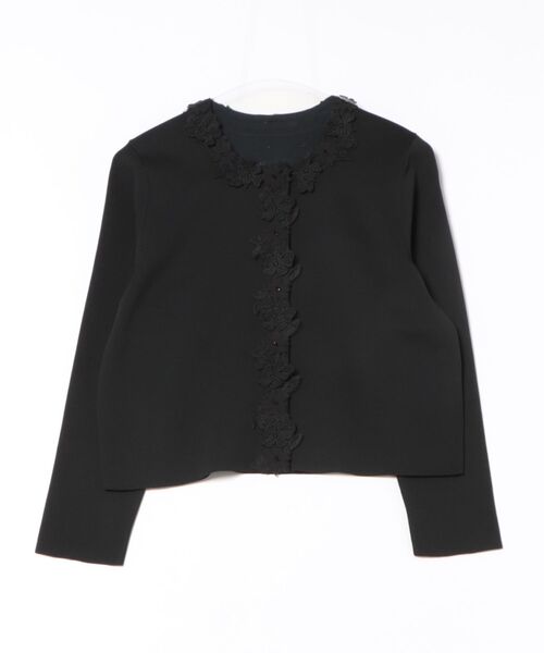 「STRAWBERRY-FIELDS」 ニットカーディガン 2 ブラック レディース_画像4