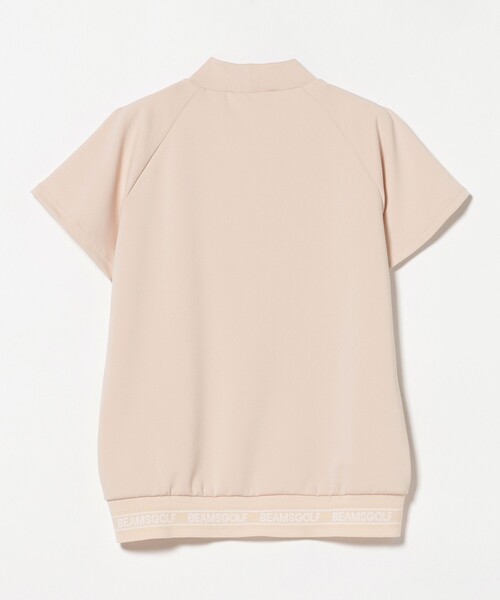 BEAMS GOLF モックネック　シャツ ベージュ　ピンク　Mサイズ 新品】ビームスゴルフ 長袖 モックネック シャツ - メルカリ