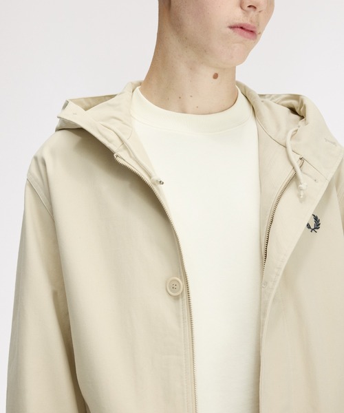 FRED PERRY ナイロン ブルゾン マウンテン パーカー M Fred Perry Taslan hooded shell jacket in green | ASOS