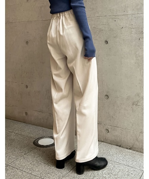 「Re:EDIT」 パンツ AM チャコールグレー レディース_画像7