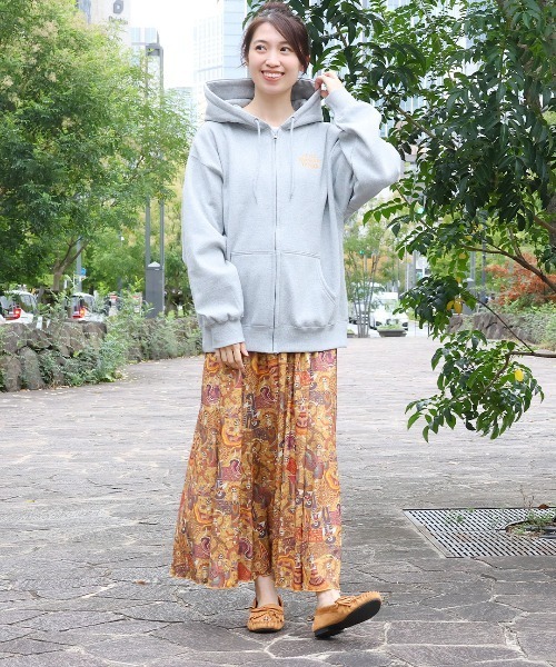 「go slow caravan」 ジップアップパーカー 3 ブラウン メンズ_画像9