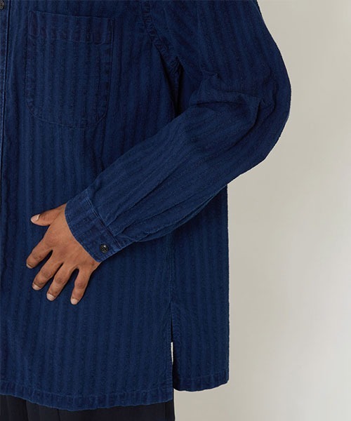 シャツ ブークレストライプ ロングスリーブシャツ メンズの画像