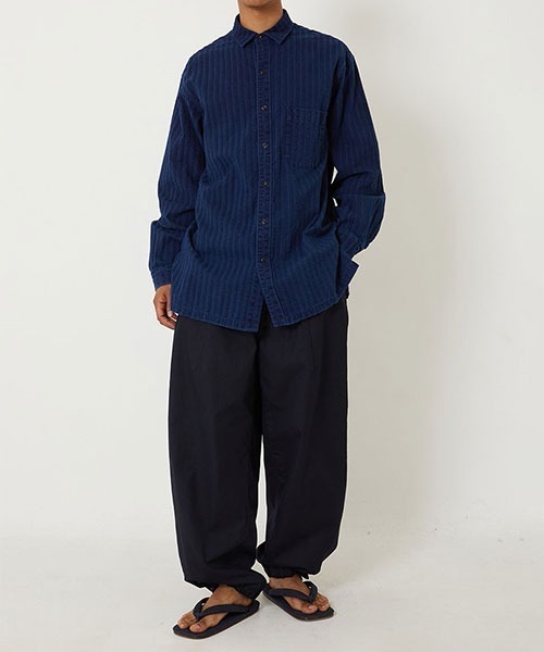 シャツ ブークレストライプ ロングスリーブシャツ メンズの画像