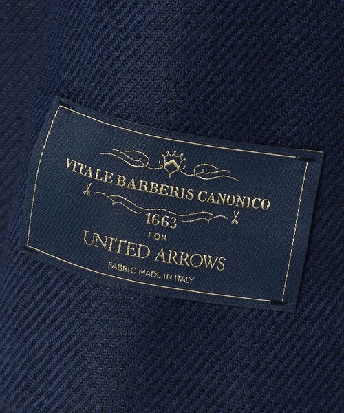 ジャケット テーラードジャケット Vitale Barberis Canonico ウールリネン カルゼ ダブル 6ボタン ブレザー メンズの画像
