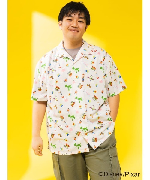 アロハシャツ シャツ 半袖 ディズニー / メンズ 大きいサイズ 「トイ