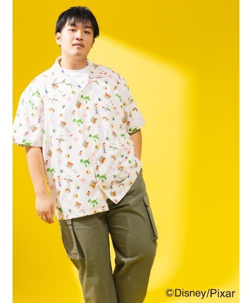 アロハシャツ シャツ 半袖 ディズニー / メンズ 大きいサイズ 「トイ