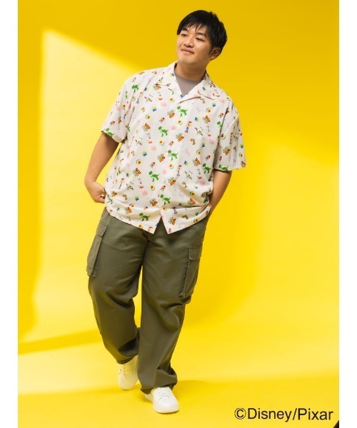 アロハシャツ シャツ 半袖 ディズニー / メンズ 大きいサイズ 「トイ