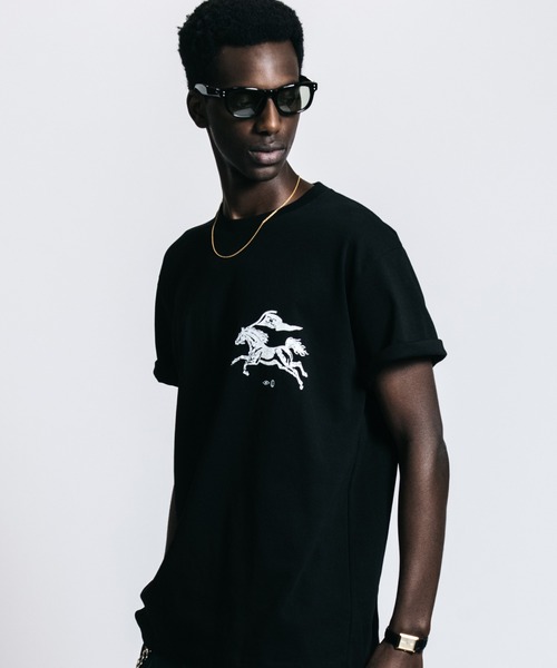 CRIMIE（クライミー） tシャツ CR MUSUTANG USED PRINT T SHIRT メンズ