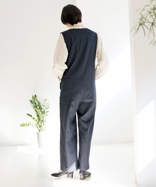 「ARCH & LINE」 オーバーオール 1 ブラック レディース_画像9