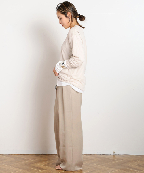 AP STUDIO スラックス パンツ キュプラパンツ レディース : ZOZOTOWN