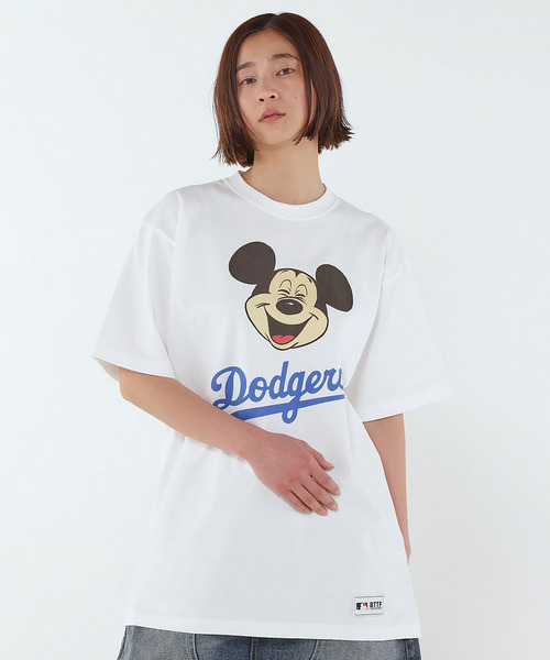 BACK TO THE FIELD tシャツ 「MLB」「Disney」 Visual Tee メンズ