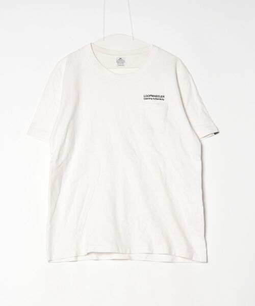 LOOPWHEELER（ループウィラー） 半袖Tシャツ MEDIUM ホワイト メンズ
