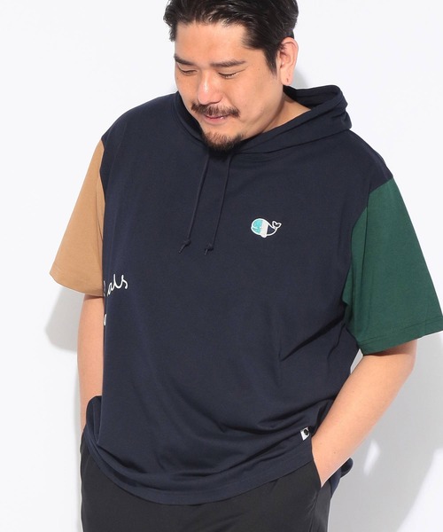 FAT フードコート fat パーカー（ファッション）（色：ブルー系）の商品一覧 通販