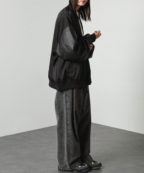 「Alfred Alex」 スカジャン M ブラック メンズ_画像6