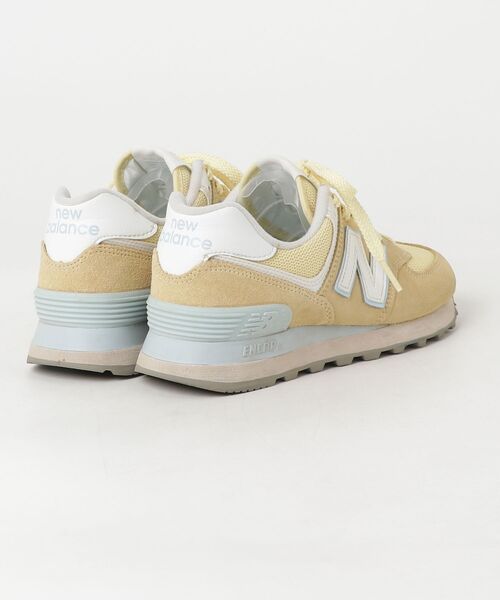 「New Balance」 ローカットスニーカー 22.5cm イエロー レディース_画像2