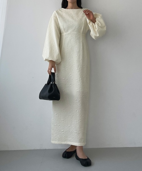「Louere」 長袖ワンピース MEDIUM ブラック レディース_画像6