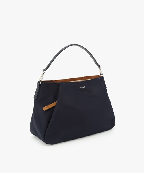 ✨未使用品✨【agnes b. 】2Way トート ショルダーバッグ 黒／青 agnes b.（アニエスベー） 2WAYバッグ FREE ブルー系その他 レディース