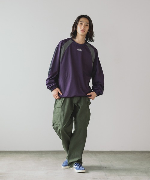 「THE NORTH FACE」 長袖プルオーバー X-LARGE まっ黒い薄墨色 メンズ
