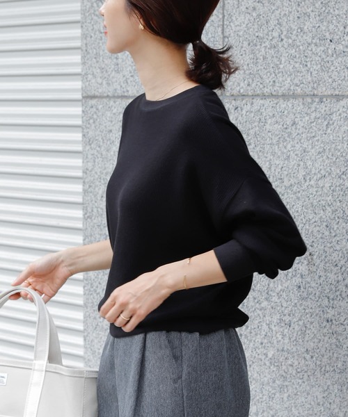 「URBAN RESEARCH DOORS」 長袖カットソー MEDIUM イエロー系その他 レディース_画像3