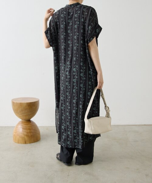 ワンピース フロントボタン柄ワンピース2「SUM1 STYLE」の画像