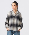 ブラウス シャツ ビッグ チェック スモック ...の詳細画像4
