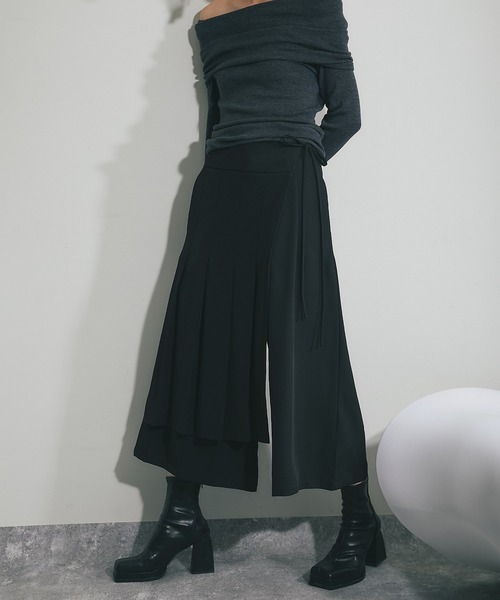 「SMILE ORCHID」 クロップドパンツ L ブラック レディース_画像6