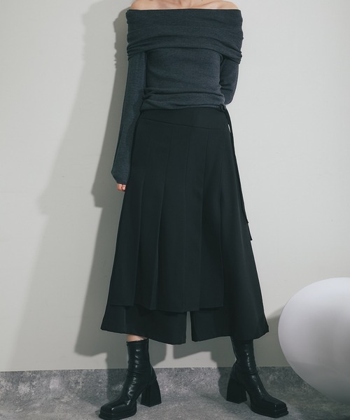 「SMILE ORCHID」 クロップドパンツ L ブラック レディース_画像8