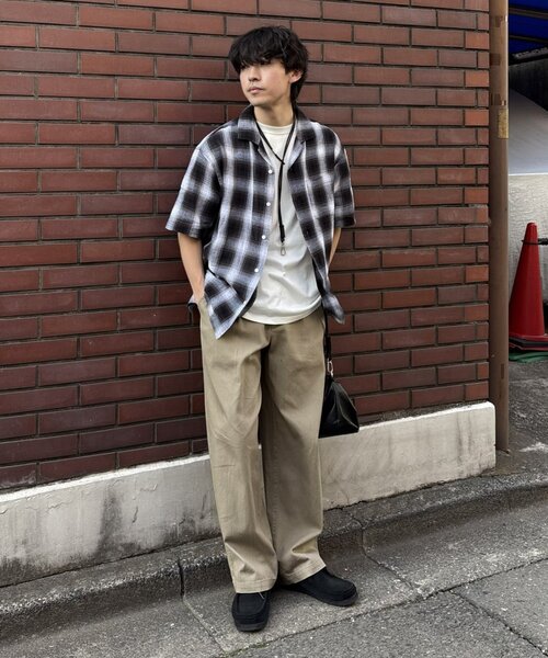 「CIAOPANIC TYPY」 「re lavel」半袖シャツ LARGE ベージュ メンズ_画像9