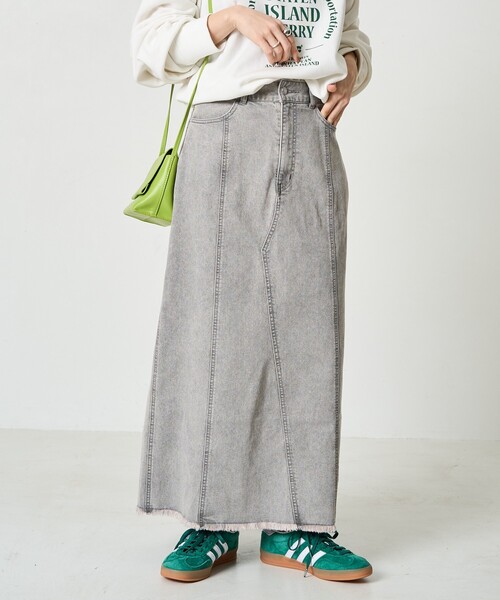 「FREAK'S STORE」 デニムスカート MEDIUM ブルー レディース_画像6