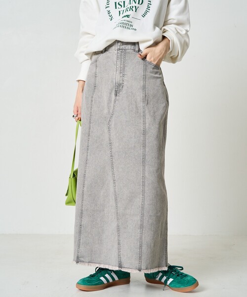 「FREAK'S STORE」 デニムスカート MEDIUM ブルー レディース_画像7