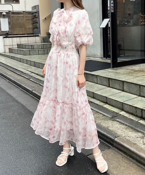 「one after another NICE CLAUP」 7分袖ワンピース FREE ホワイト系その他 レディース_画像8
