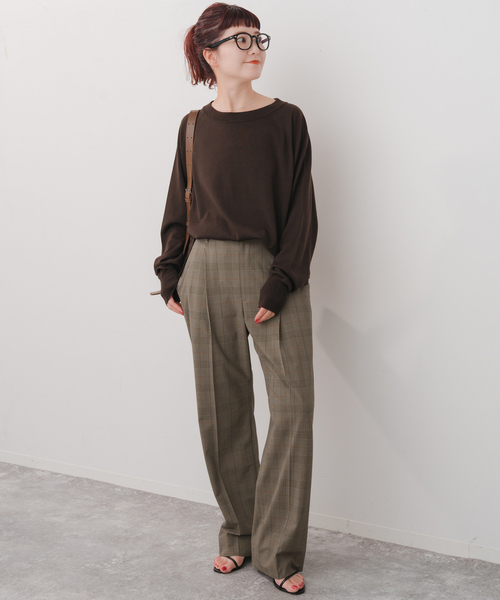 「Spick & Span」 パンツ 40 ブラウン レディース_画像3
