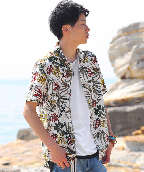 SPADE アロハシャツ シャツ 半袖 「SPADE-creative expression-」七分