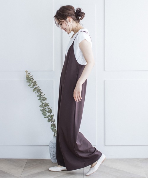 サロペット オーバーオール ダブルストラップキャミサロペット|ZOZOTOWN |21
